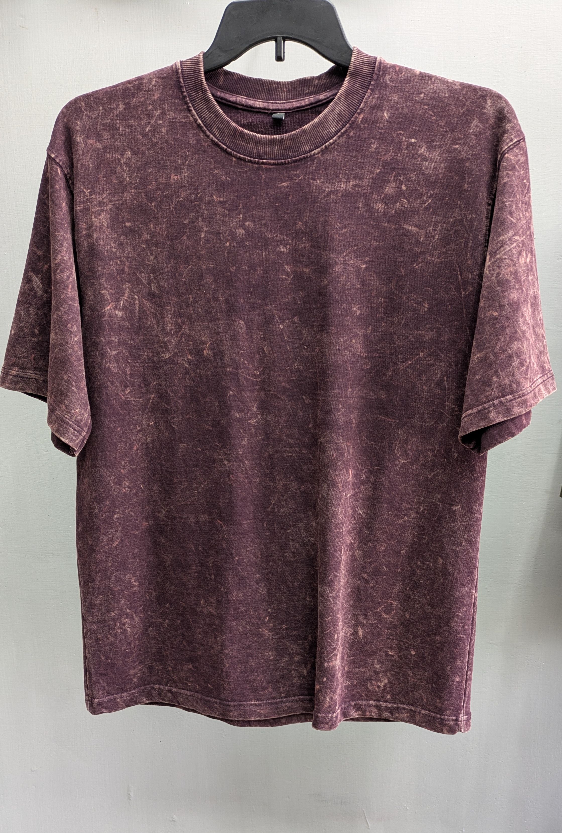 Acid wash maroon