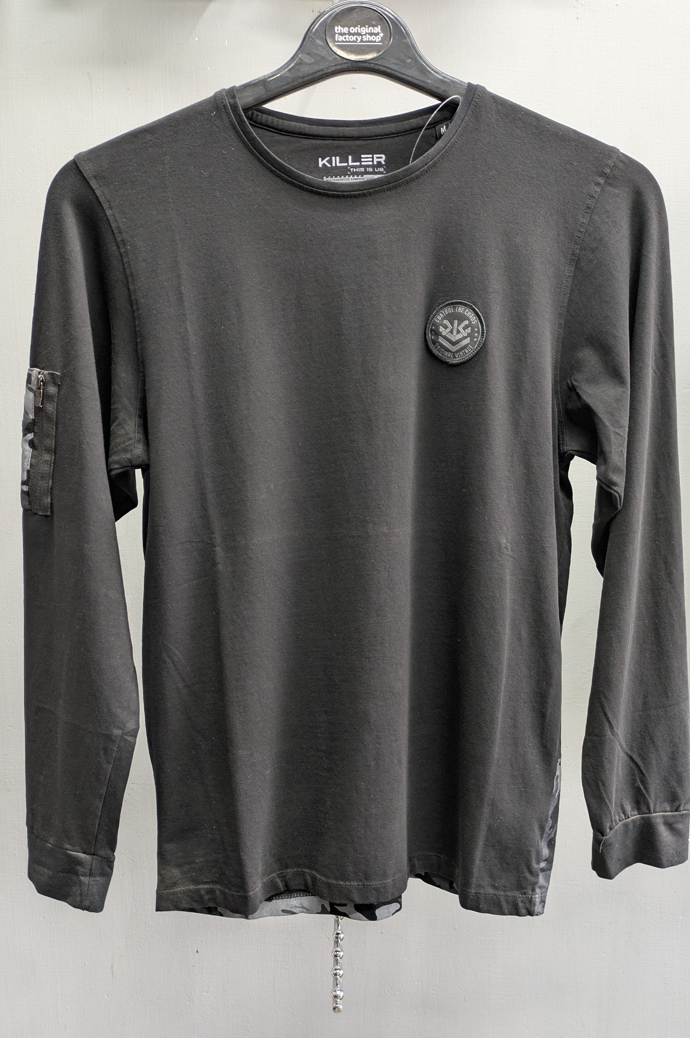 Printed tees full sleeve black