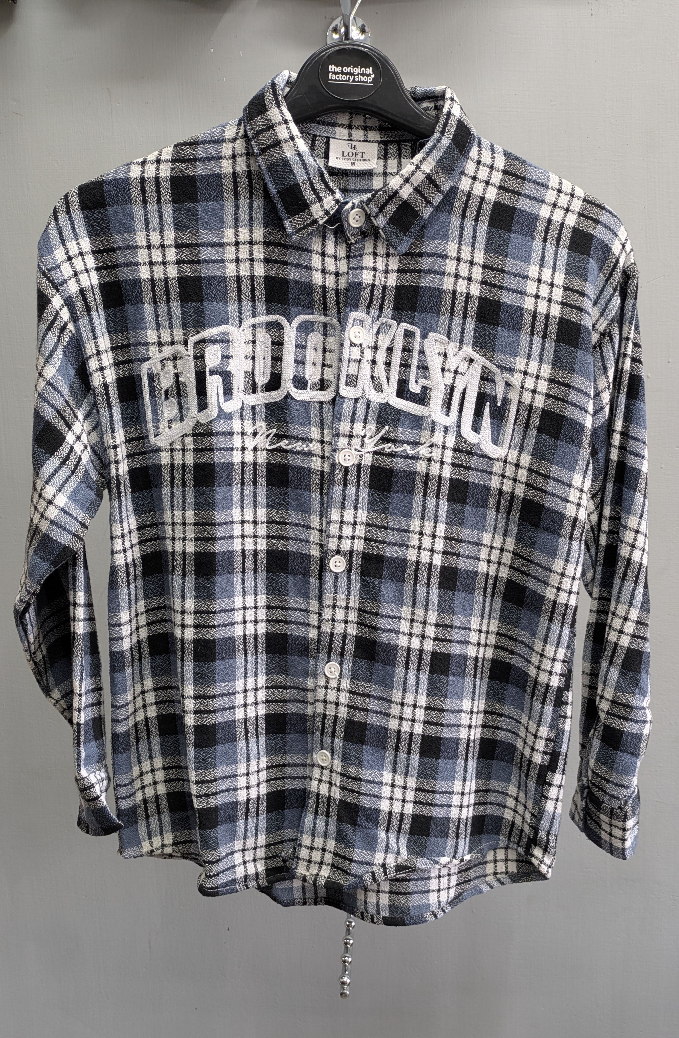 Baggy shirt blue& white