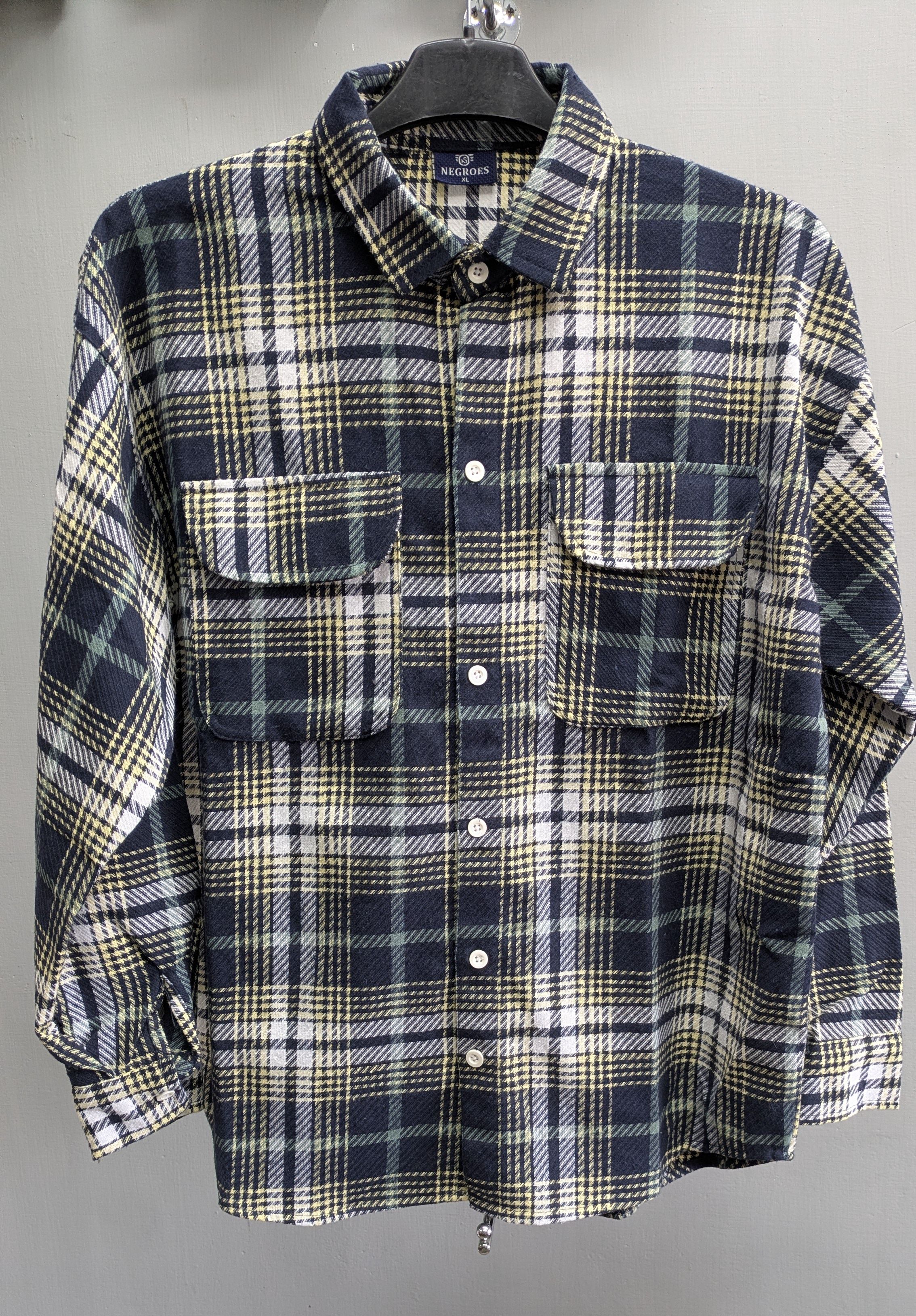 Over shirt (navy,white,yellow)