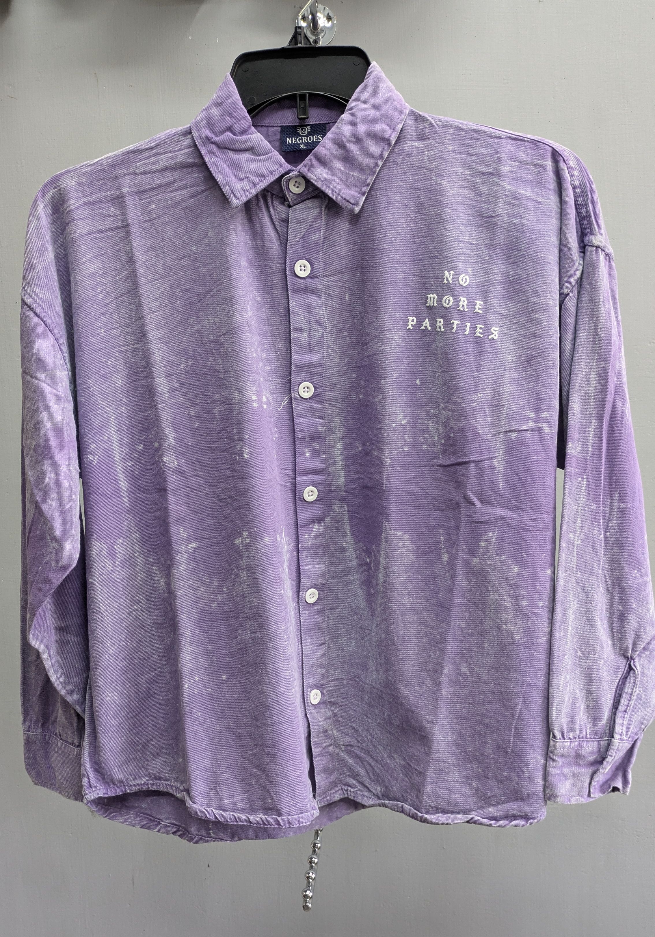 Baggy fit acid wash lavender