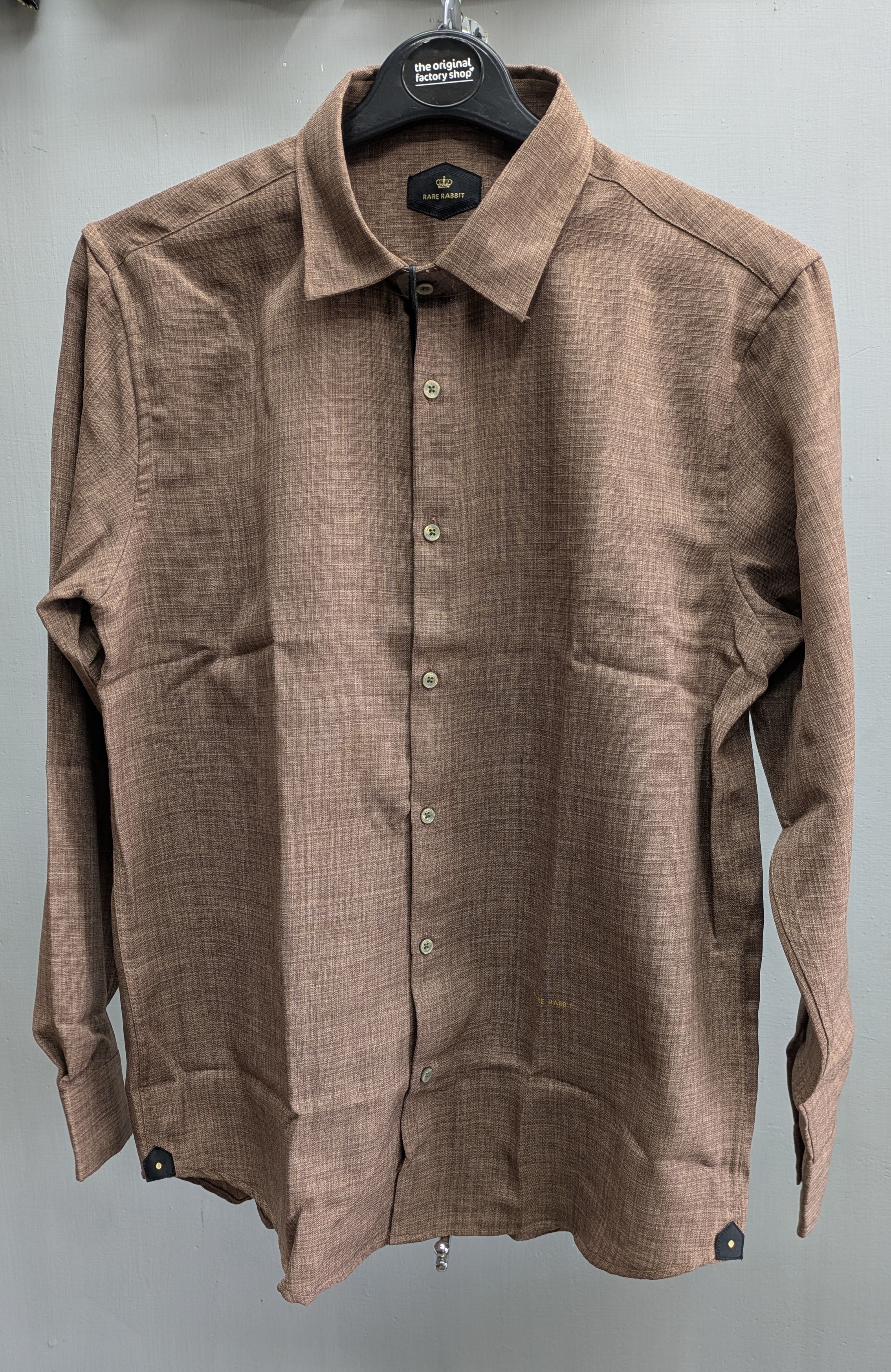 Linen cotton tan brown