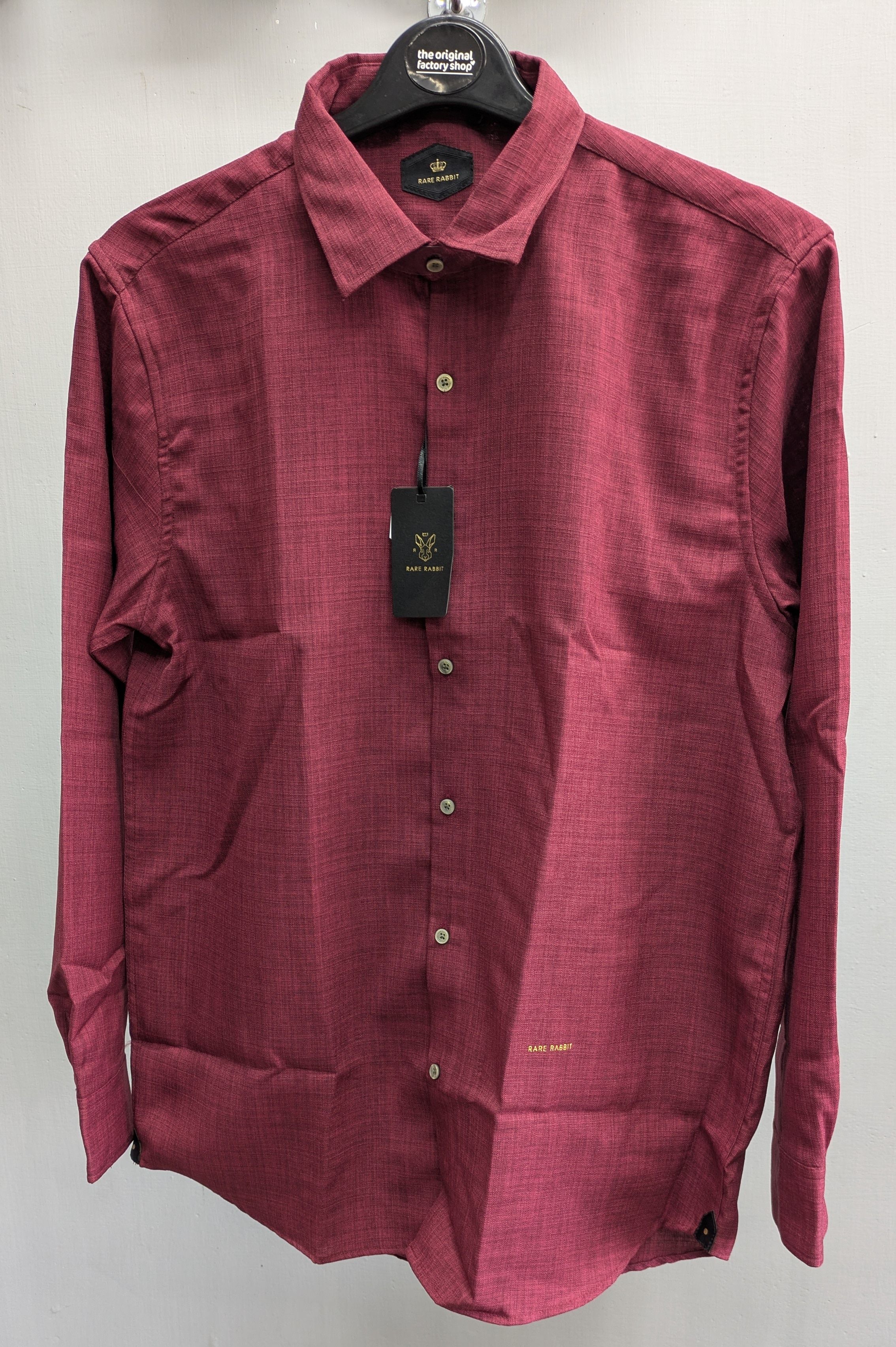 Linen cotton deep maroon