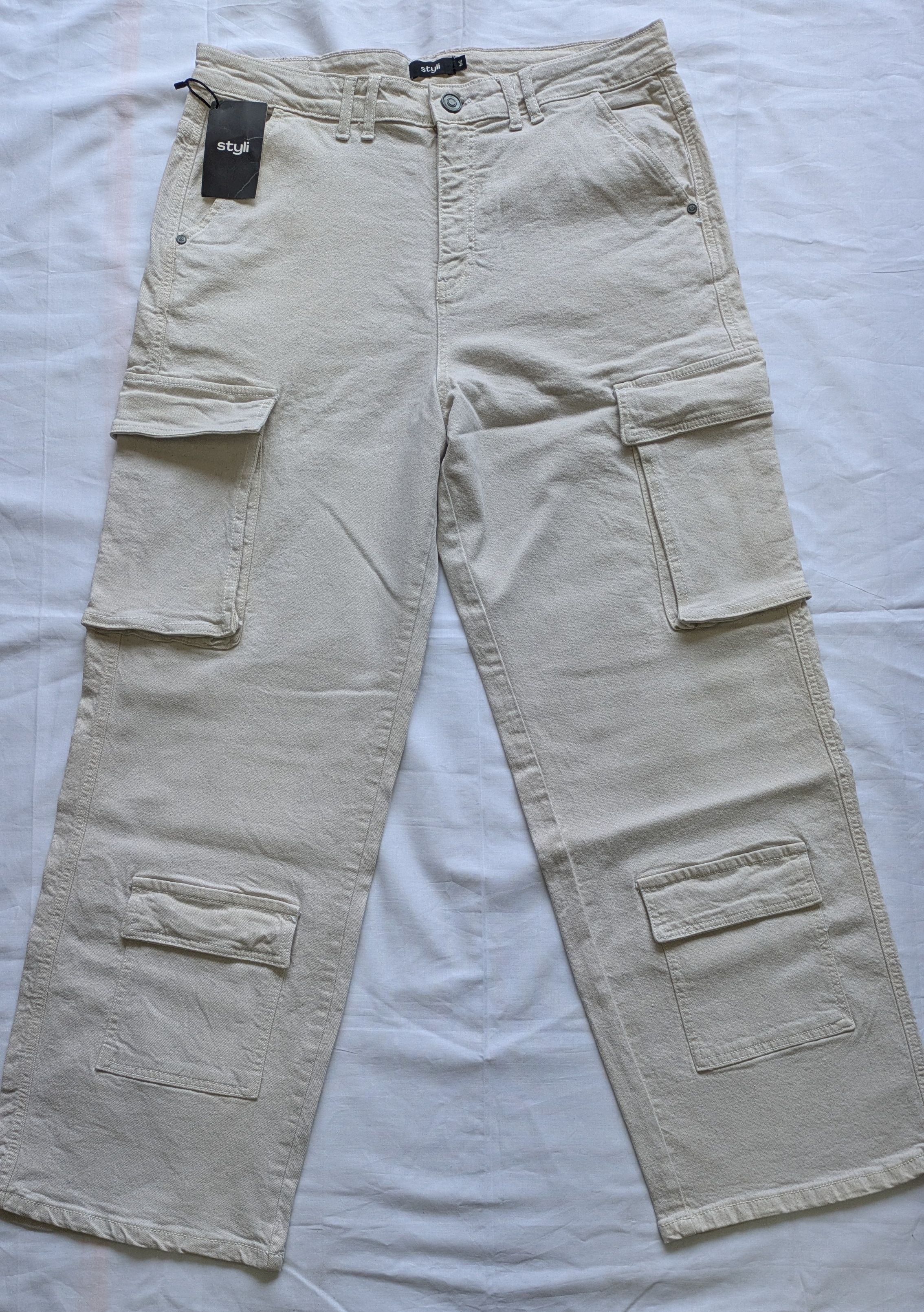 Baggy jeans cream